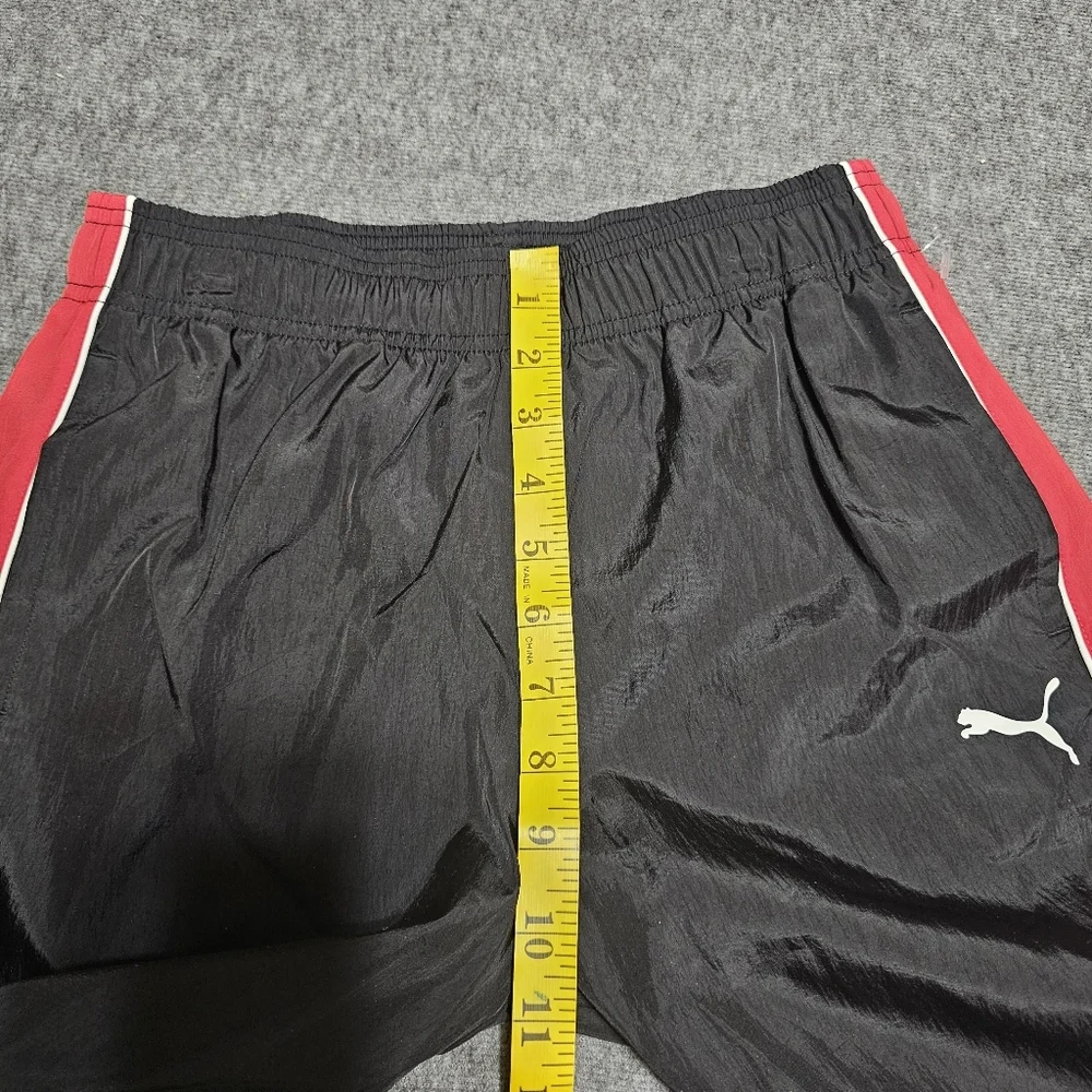 NWT PUMA Boys 2pc Tracksuit Jacket Joggers Black Red Set Size L 10/12 - Picture 11 of 15